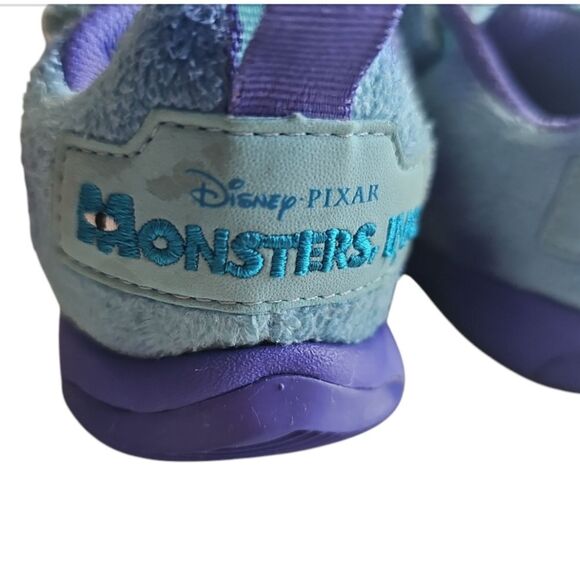 Adidas x Disney Monsters Inc. Mike Wazowski Sneakers Kids Size 6 Blue Fuzzy - Picture 12 of 12